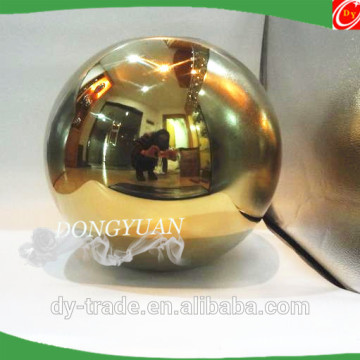 mirror polish steel decorative ball golden color