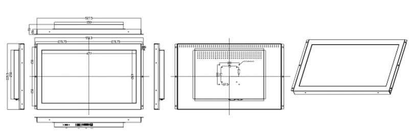 21,5 "промышленного сенсорного монитора 21.5" Industrial Touch Monitor