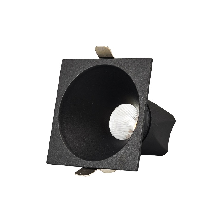 Nouveau design blanc / noir LED COB Downlight Trimless Downlight 15W pour l'hôtel Wall Washer