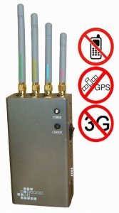 5-Band Portable Cell Phone & GPS Jammer