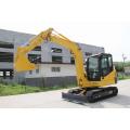 Large excavator 6 ton cab steel crawler