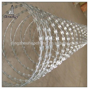 Galvanized razor barbed wire ,fake razor wire