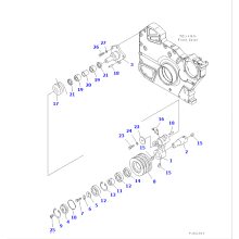 Motor No.SAA6D170E-3F-8 Peças 6240-61-3900 Assy de tensão