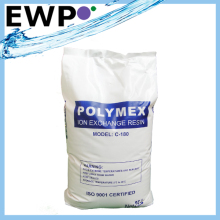Filter water softener resin