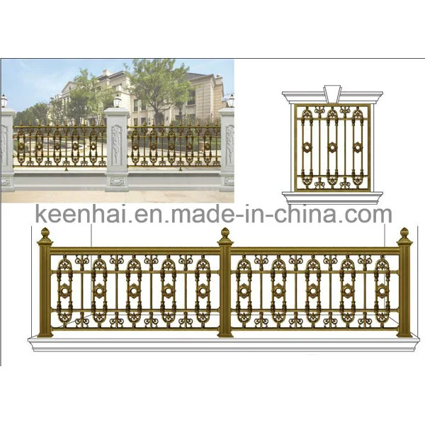 High Quality Decorative Customized Used Wrought Iron Aluminum Garden Fence Panels