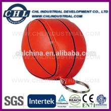 Custom basketball shaped stuffed ball keychain