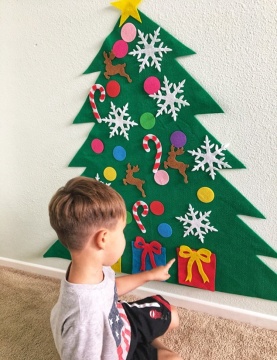 Merry Christmas Tree Felt Amazon hot artificial decoration felt christmas tree