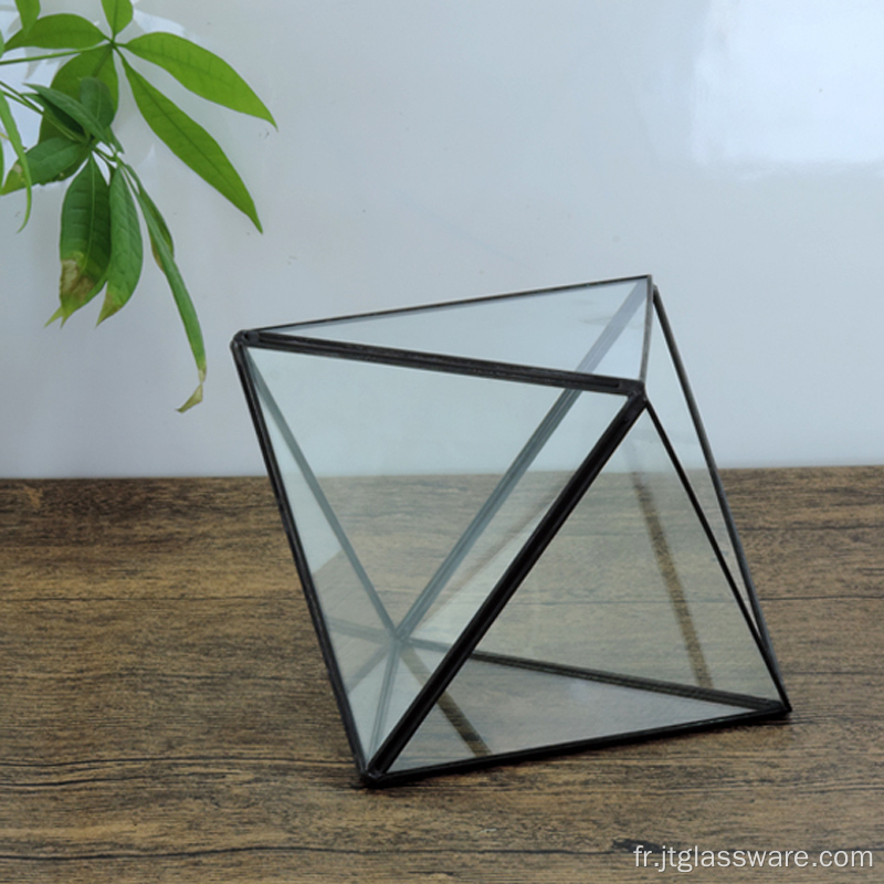 Serre Balcon Verre Jardin Fleurs Cube Terrarium