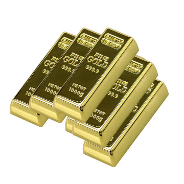 Barras de metal ouro / unidade flash USB modelo tijolo