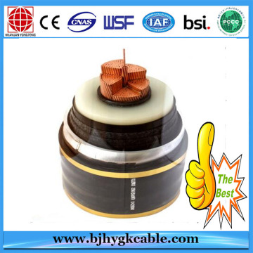 Cable de alto voltaje de 500kV CU / XLPE / CAS / PVC 1x1200