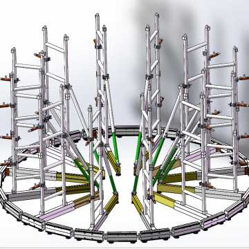 LED Module Video Wall Ground Support Stack System