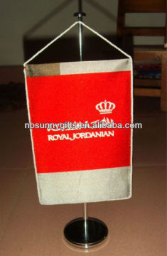 Table Flag/Desk Flags with Poles/Factory sale polyester table flag