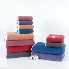 quick dry coral fleece towel set