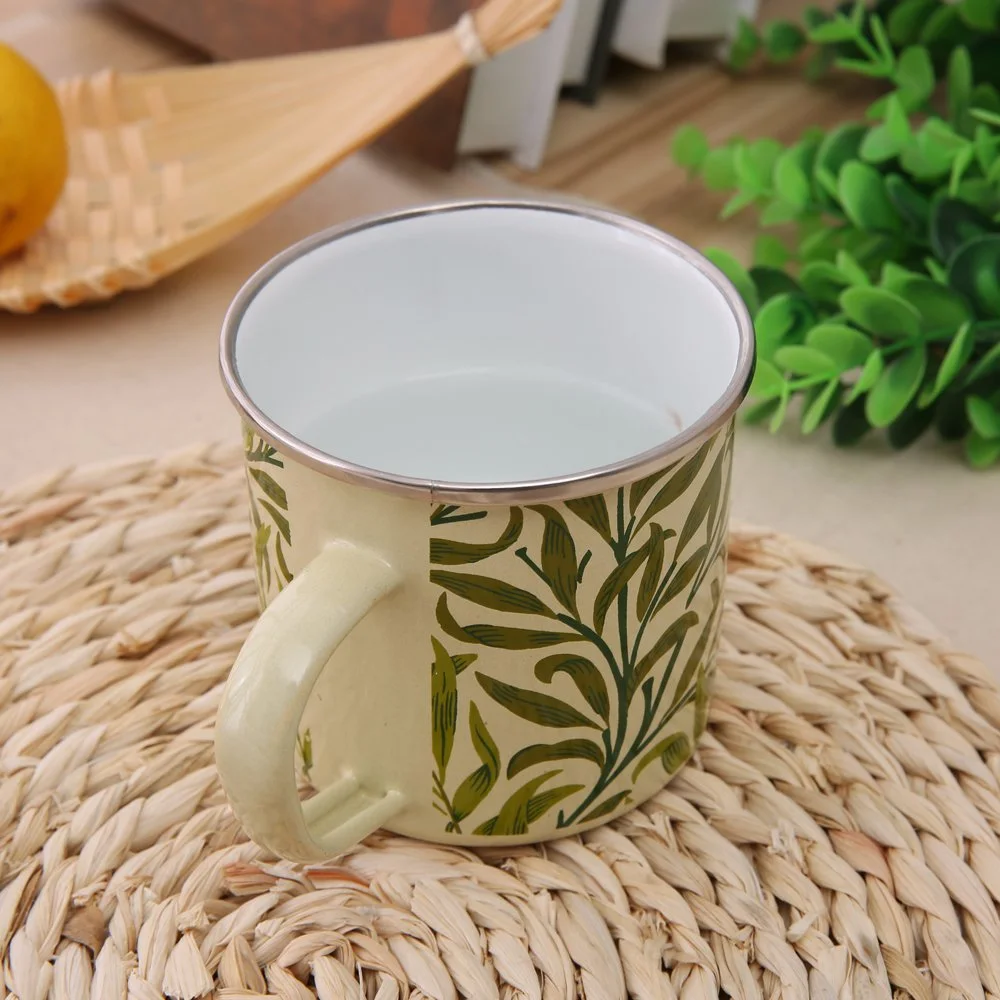 Folding Full Printing Enamel Mug for Coffee Tea Camping (20099)