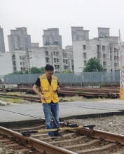 Manual Railroad Rolling Track Gauge Reader