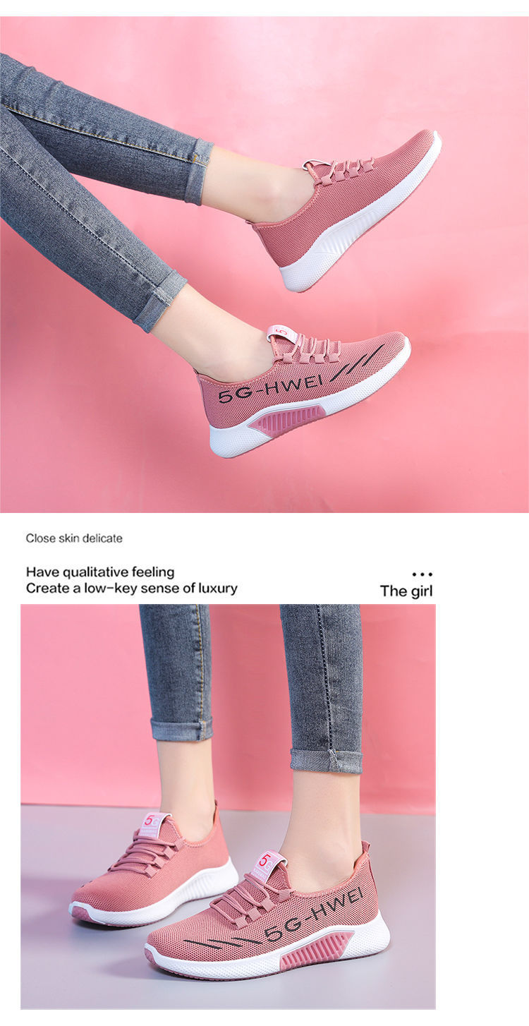 2021 New Fashion High Quality Fashion Comfort Lace-up Women Sneakers Breathable Sport Shoes Female Footwear Running hoes Sports