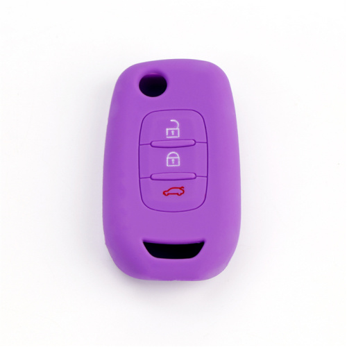 3 Buttons Colorful Silicone Renault Car Key Cover