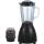 Stainless steel blender with glass jar