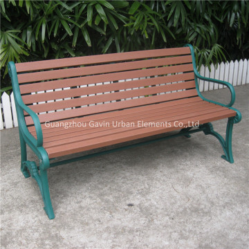 Wooden slats cast iron garden bench part outdoor outside furniture