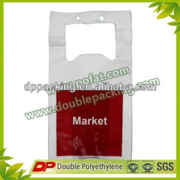 Supermarket printed singlet bags