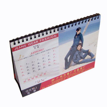 2012 Professional? Commercial? Glossy Desk Table Custom Printed Calendars Service