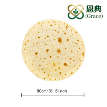 Flannel Round Throw Blanket