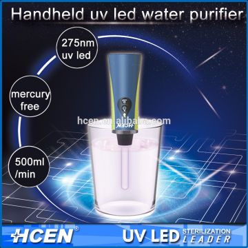 Travel camping water sterilizer germicidal led uv light portable sterilizer