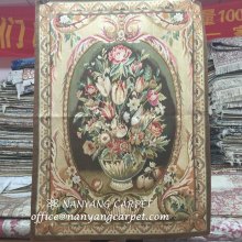 3.1'x4.2' ?Floral Design Handwoven Aubusson Tapestry