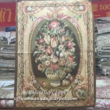 3.1'x4.2' ​Floral Design Handwoven Aubusson Tapestry