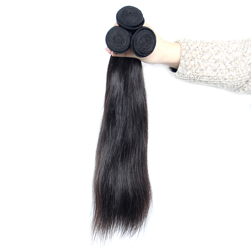 Remy wholesale human cuticle aligned hair from indian, 10''-30'' cheap bone straight human hair bundles with closure