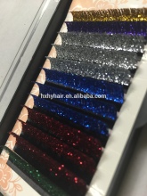 Synthetic mink fur eyelash extension charming false lashes Glitter lashes with Custom Logo