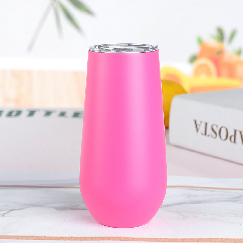 Paint Spraying Egg Tumbler Cups Tumbler Stainless Steel Egg Wine Solid Eco- Friendly Hot Selling Personalized 6oz Tea Mugs Box