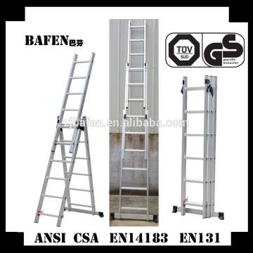 Specialized in producing triple extension aluminum ladder with EN131approval