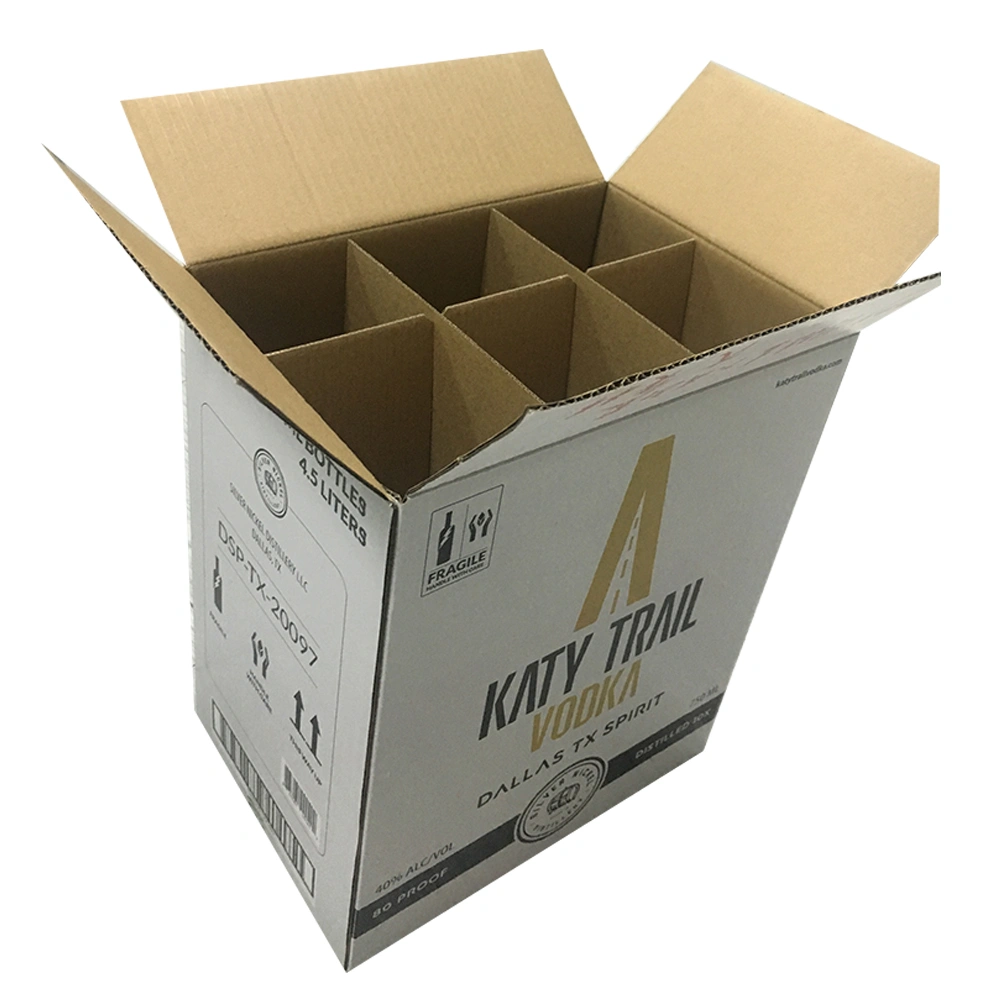 Custom Luxury High Quality Corrugated Wine Box Wholesale