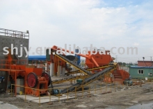 Fixed stone/mineral crushing line