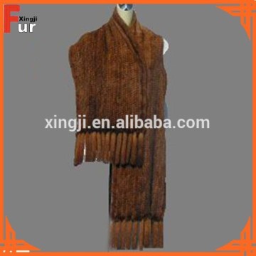 Natural Brown Fur Muffler & Fur Shawls