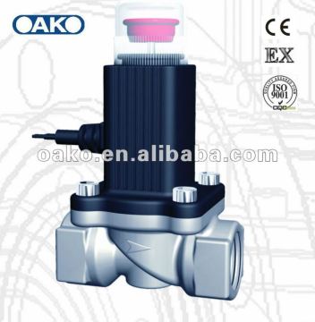 Explosion proof valve with gas alarm DN20