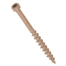 9x2 Multi-Lobe Deck Screws with Coarse Thread and Compact Head - Square Drive Coated Screws