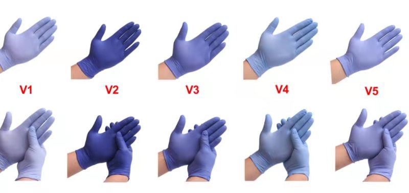 Disposable Blue Nitrile Examination Gloves Manufacturers safety Gloves Disposable Nitrile Gloves For Medical