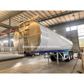 35000liters aço inoxidável Transporte de leite a granel semi -trailer para venda