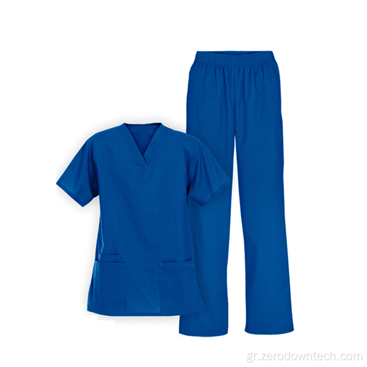 Unisex Fashion Design Nurse Protect Scrub Uniform Σετ