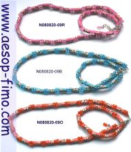 fashion fimo jewelry set(necklace bracelet)