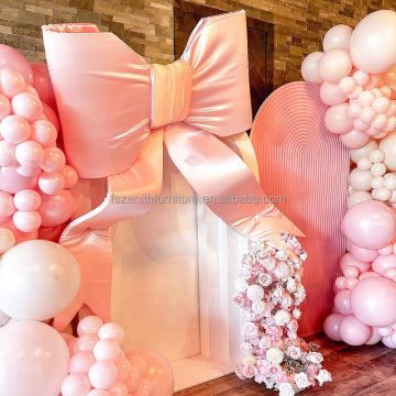 Giant Velvet Bow Backdrop for Baby Shower and Wedding Decor