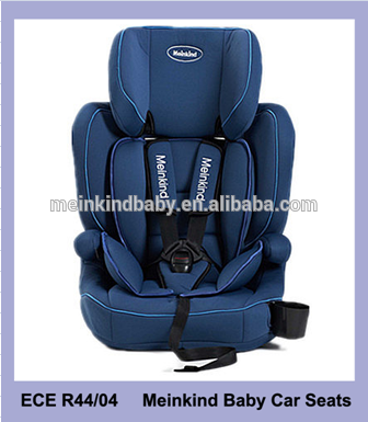 Adjustable headrest child car seat for group 1/2/3 with ece r44/04