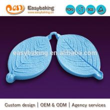 Food grade large veiner rose leaf fondant silicone mold