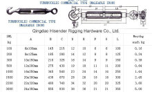 Turnbuckle Commercial Type, European Commercial Turnbuckle
