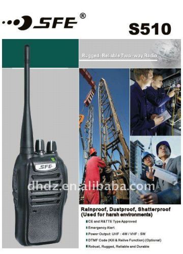 5W powerful output walkie talkie S510