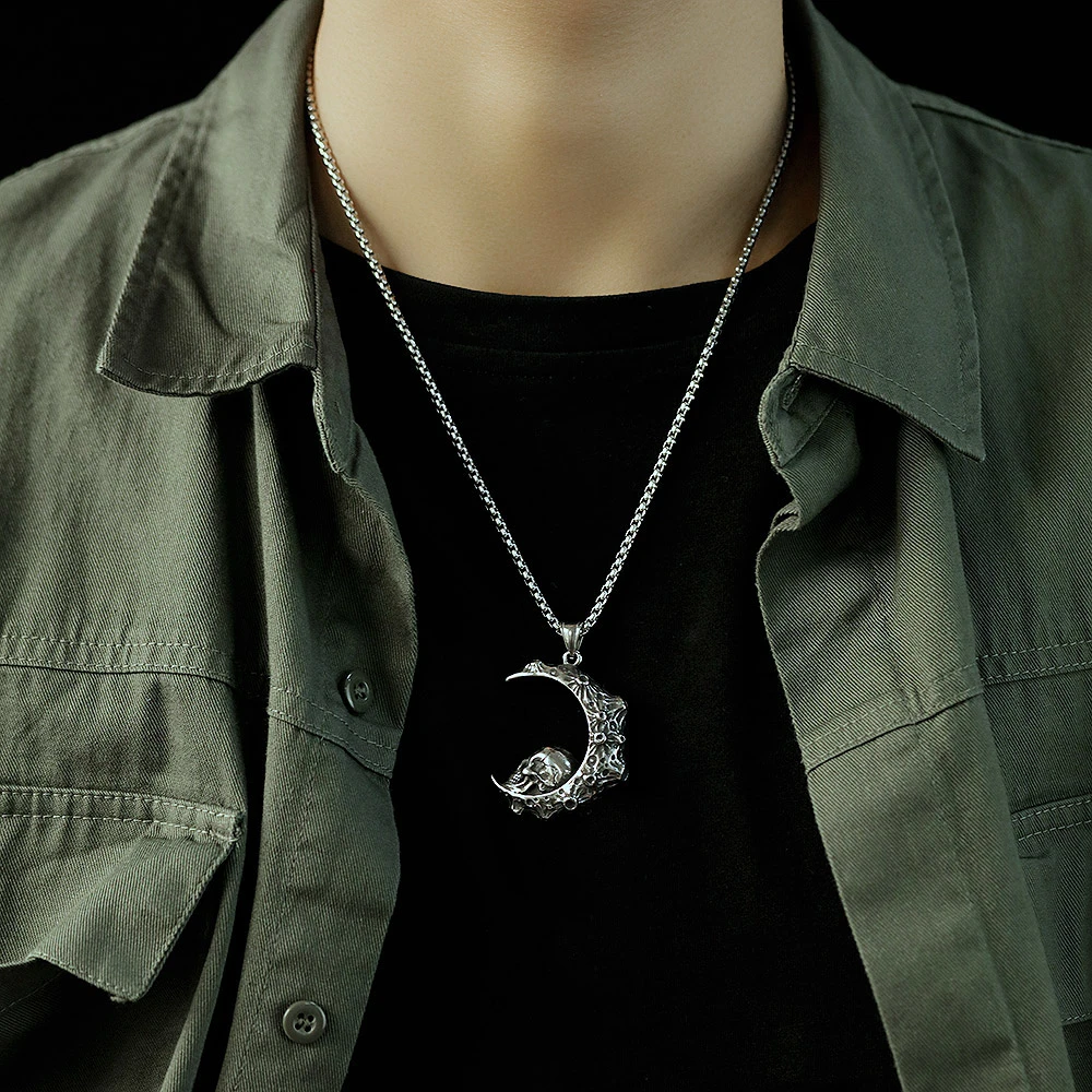 Stainless Steel Sailor Moon Chain Pendant Hip Hop Necklace Jewellery