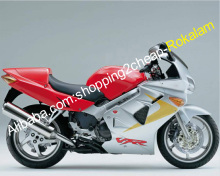 Aftermarket Race Fairing Kit for Honda VFR800RR/VFR800/VFR800 1998-2001 - Factory Silver/Red