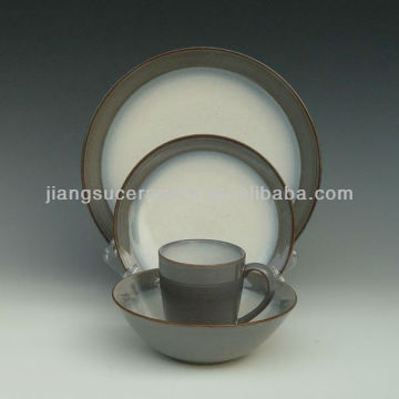 stoneware crockery dishware dinner set kitchen set